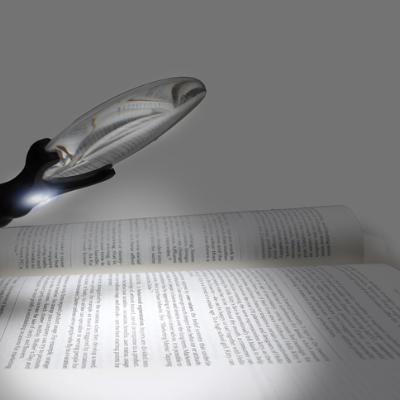 Håndlup 2,5X/6X forstørrelse Ø88/Ø21 mm linse og 2xLEDs